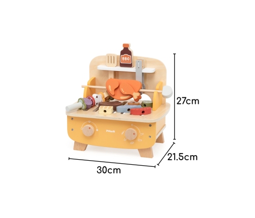 VIGA Drewniany Zestaw do Grillowania BBQ Grill