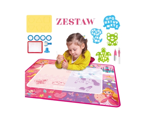 WOOPIE Mata Wodna Magiczna do Rysowania dla Małej Księżniczki