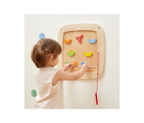 VIGA Drewniana Tablica Manipulacyjna Sensoryczna Gra w Pinball