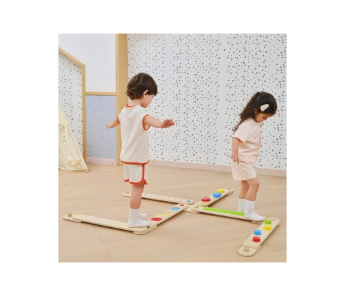 VIGA Drewniana Równoważnia Modułowa Tor Ścieżka Sensoryczna