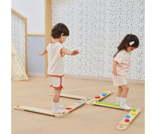 VIGA Drewniana Równoważnia Modułowa Tor Ścieżka Sensoryczna
