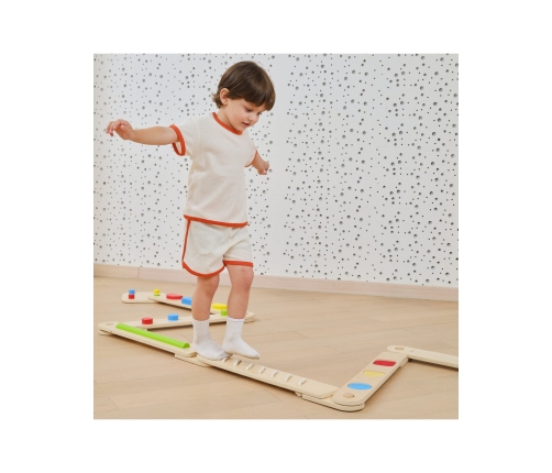 VIGA Drewniana Równoważnia Modułowa Tor Ścieżka Sensoryczna