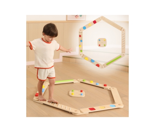 VIGA Drewniana Równoważnia Modułowa Tor Ścieżka Sensoryczna