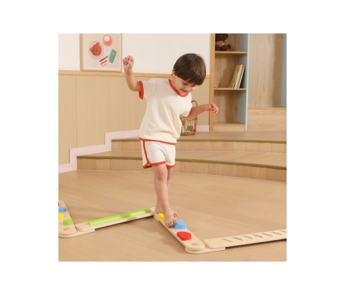 VIGA Drewniana Równoważnia Modułowa Tor Ścieżka Sensoryczna