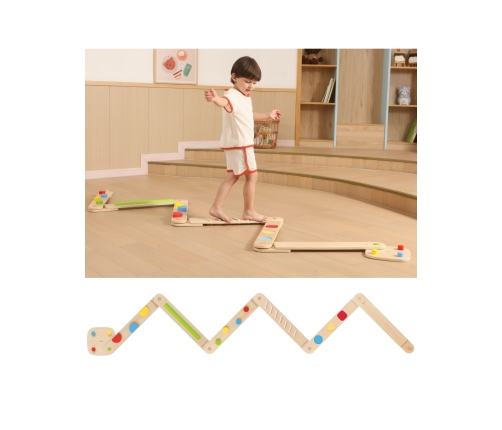 VIGA Drewniana Równoważnia Modułowa Tor Ścieżka Sensoryczna