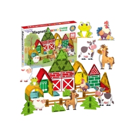 WOOPIE Magnetyczne Klocki Konstrukcyjne 7,5 cm Farma 30 el. WOOPIE Magnetyczne Klocki Konstrukcyjne 7,5 cm Farma 30 el.