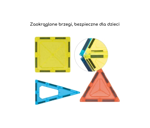 WOOPIE Magnetyczne Klocki Konstrukcyjne 7,5 cm Parking 112 el