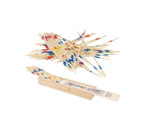 WOOPIE Drewniane Bierki Mikado w Pudełku 41 el.