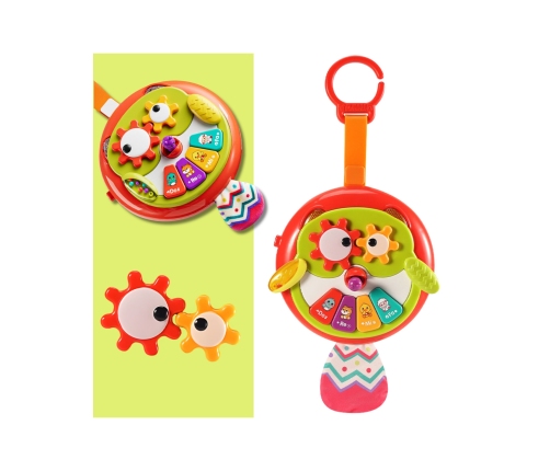 WOOPIE BABY Interaktywna Zabawka Sowa Pianinko z Szeleszczącym Ogonem