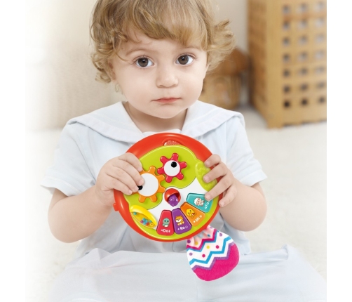 WOOPIE BABY Interaktywna Zabawka Sowa Pianinko z Szeleszczącym Ogonem