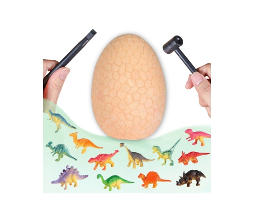 WOOPIE Wykopalisko Jajko Dinozaura Zestaw Archeologa do Rozkopania 12 Dinozaurów