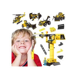 WOOPIE Zestaw Konstrukcyjny Pojazdy Budowlane STEAM 6w1 223 el. WOOPIE Zestaw Konstrukcyjny Pojazdy Budowlane STEAM 6w1 223 el.