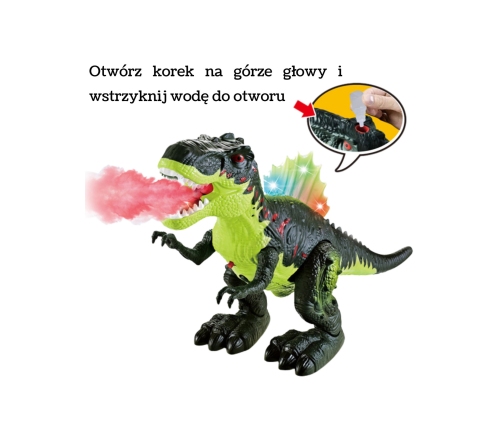 WOOPIE Chodzący Dinozaur Tyrannosaurus Rex Efekty Świetlne i Dźwiękowe
