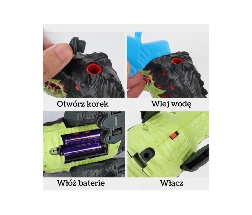 WOOPIE Chodzący Dinozaur Tyrannosaurus Rex Efekty Świetlne i Dźwiękowe