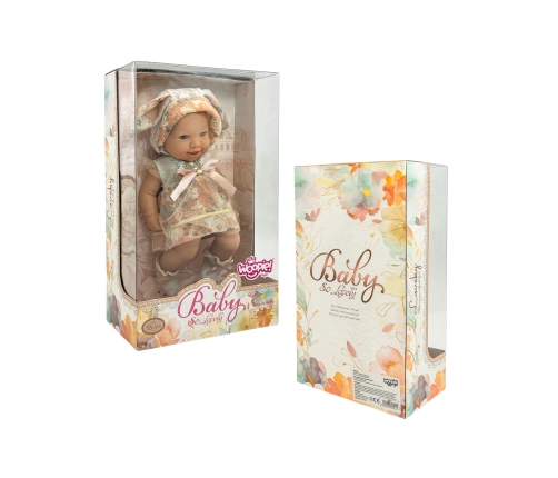 WOOPIE ROYAL Lalka Bobas 24 cm w Sukience i Czapeczce Króliczka