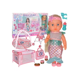 WOOPIE ROYAL Lalka Bobas Syrenka 18 Akcesorii WOOPIE ROYAL Lalka Bobas Syrenka 18 Akcesorii