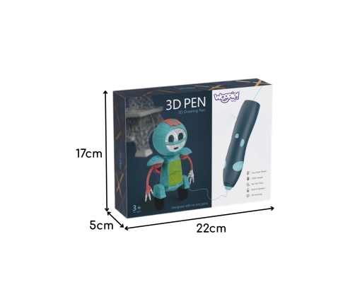WOOPIE 3D Drukarka-Długopis Pen Bezpieczny Wkłady Usb