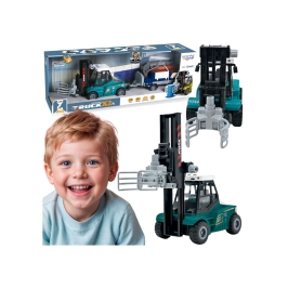 WOOPIE Wózek Widłowy Zaciskowy z Przyczepą Dźwięki Światła