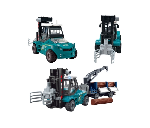 WOOPIE Wózek Widłowy Zaciskowy z Przyczepą Dźwięki Światła