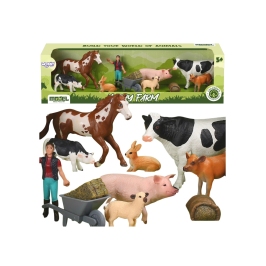 WOOPIE Figurki Zwierząt Szczęśliwa Farma 10el.