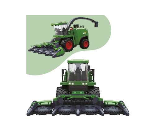 WOOPIE Zdalnie Sterowany Kombajn Rolniczy 1:24 z Efektami Dźwięku, Światła i Dymu