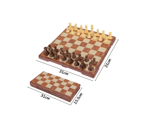 WOOPIE Szachy Warcaby Magnetyczne 2w1