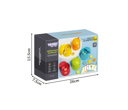 WOOPIE Gra Logiczna Edukacyjna Sorter Klasyfikacja Kolorów