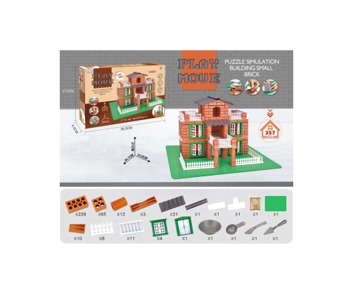 WOOPIE Zestaw Do Budowania z Cegieł - Willa 357 el.