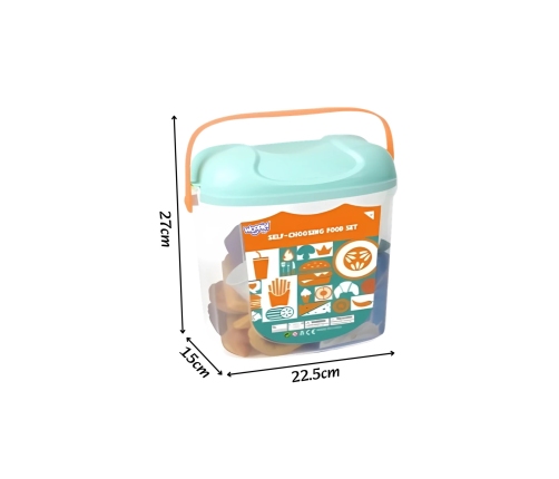 WOOPIE Zestaw Małego Cukiernika Słodycze i Desery w Wiaderku 40 el.