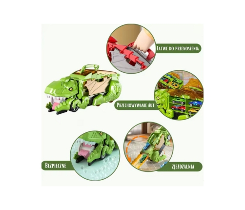 WOOPIE Zestaw Pojazdów Tor Dinozaur Pożeracz