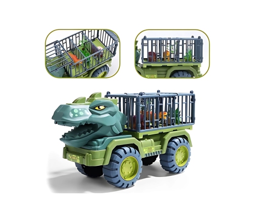WOOPIE Ciężarówka Dinozaur Transporter Figurki