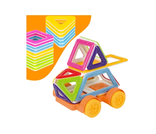 WOOPIE Klocki Magnetyczne Pojazd Mini Budowle 22el.