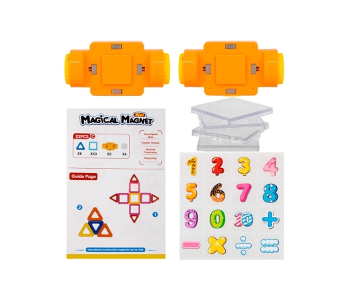 WOOPIE Klocki Magnetyczne Pojazd Mini Budowle 22el.