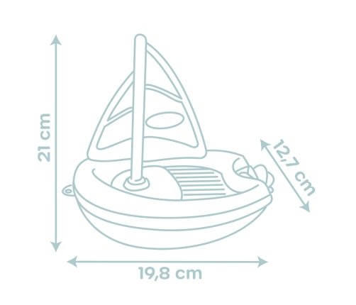 Smoby Little Żaglówka z Bioplastiku do Wody