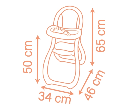 SMOBY Baby Nurse krzesełko do karmienia