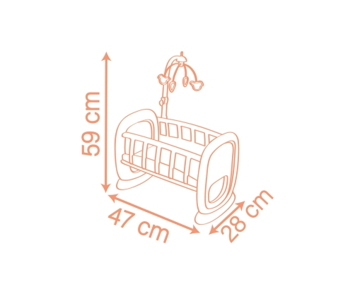 SMOBY Baby Nurse Kołyska z karuzelką