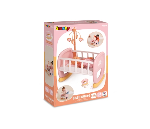 SMOBY Baby Nurse Kołyska z karuzelką