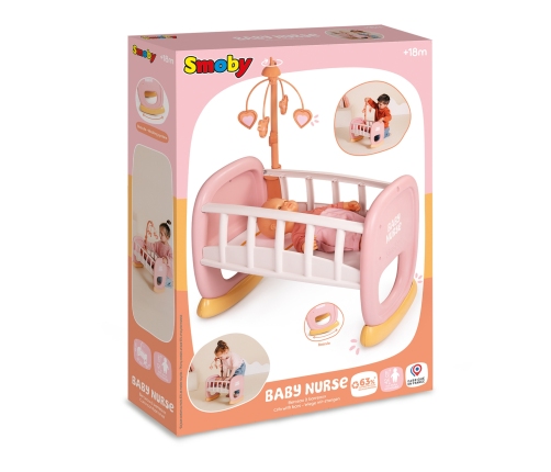 SMOBY Baby Nurse Kołyska z karuzelką