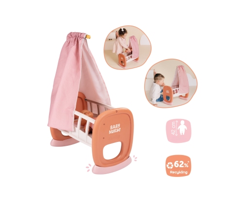 Smoby Baby Nurse Kołyska z Baldachimem