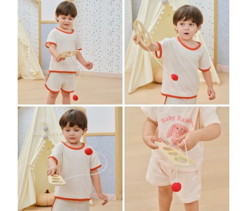 VIGA Drewniany Zestaw Paletek do Gry Złap Piłkę z Punktacją