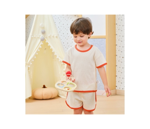 VIGA Drewniany Zestaw Paletek do Gry Złap Piłkę z Punktacją