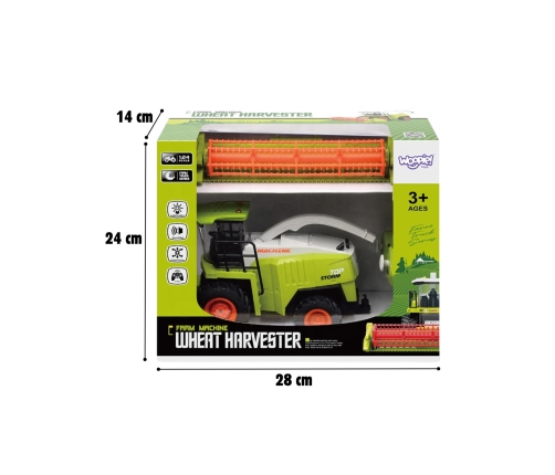 WOOPIE Zdalnie Sterowany Kombajn Zestaw Jasno Zielony