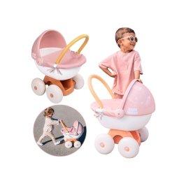 SMOBY Baby Nurse Wózek Głęboki z Plastikowym Daszkiem