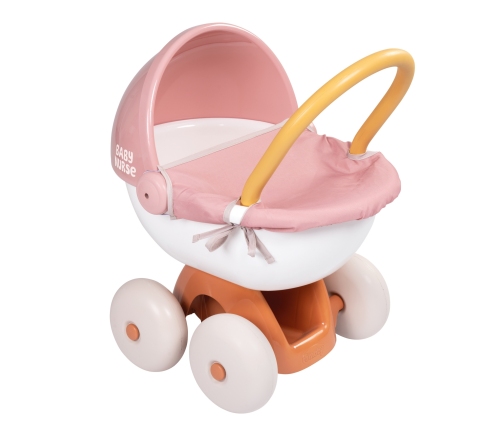 SMOBY Baby Nurse Wózek Głęboki z Plastikowym Daszkiem