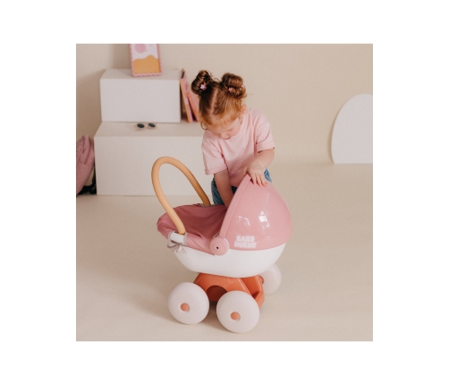 SMOBY Baby Nurse Wózek Głęboki z Plastikowym Daszkiem