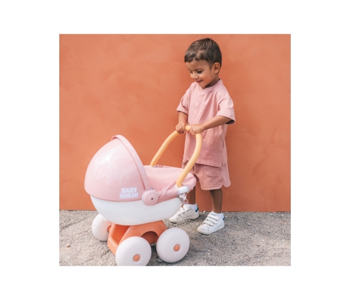 SMOBY Baby Nurse Wózek Głęboki z Plastikowym Daszkiem