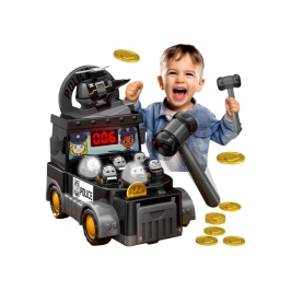 WOOPIE Gra Zręcznościowa Uderz Młotkiem Wbijak Wóz Policyjny z Akcesoriami WOOPIE Gra Zręcznościowa Uderz Młotkiem Wbijak Wóz Policyjny z Akcesoriami