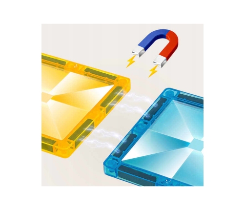 WOOPIE Klocki Magnetyczne 3D Zestaw Komisariat Policji 42el.