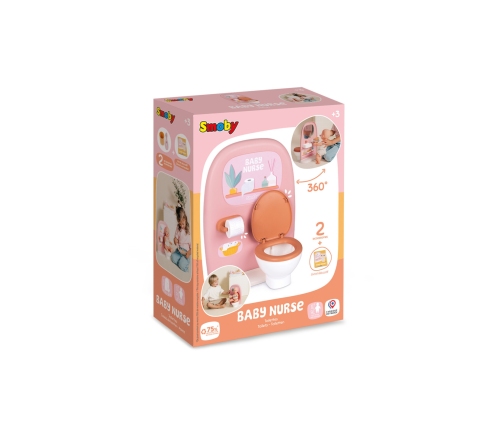 SMOBY Baby Nurse - Dwustronna toaleta Dla lalki 42 cm