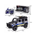 WOOPIE Zestaw Samochód Terenowy Policyjny z Przyczepą na Motocykl
